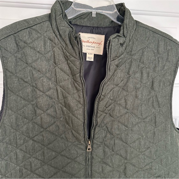 Olive Green Quilted Vest - Picture 2 of 2